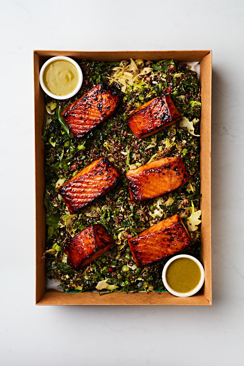 Baked Salmon & Salad (choice of salad)
