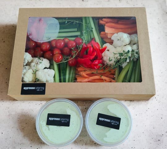 Crudite Platter and Green Goddess Dip