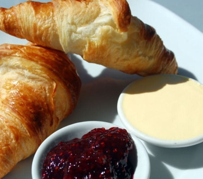 Croissant with Jam & Butter