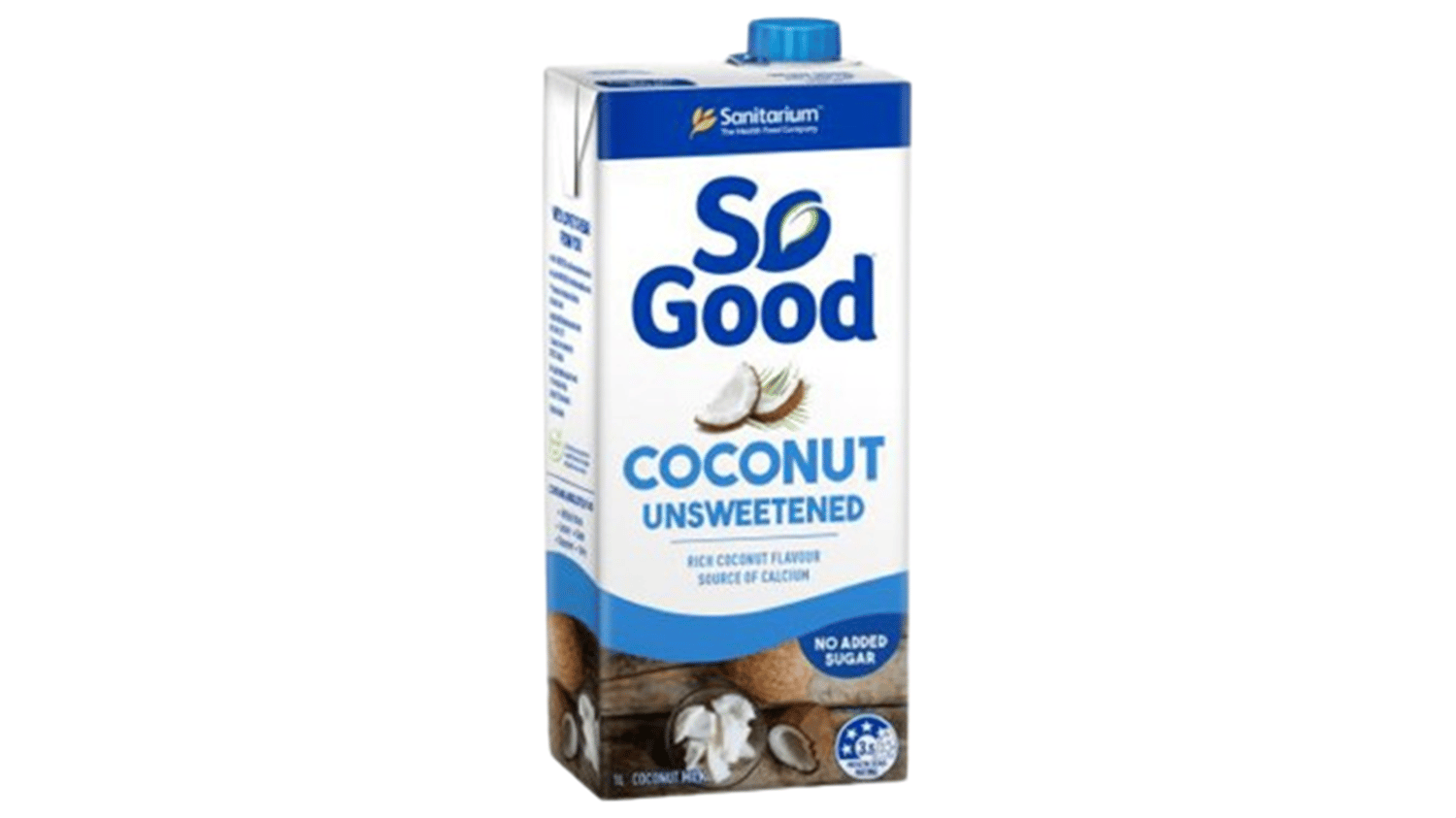 So Good Unsweetened Coconut Milk  Carton (1L x 12)