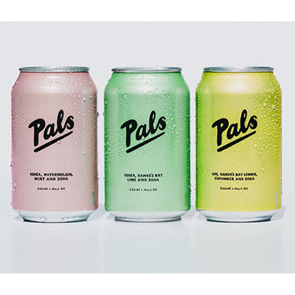 Pals Vodka Pineapple Lime Soda 330ml, 10 Carton