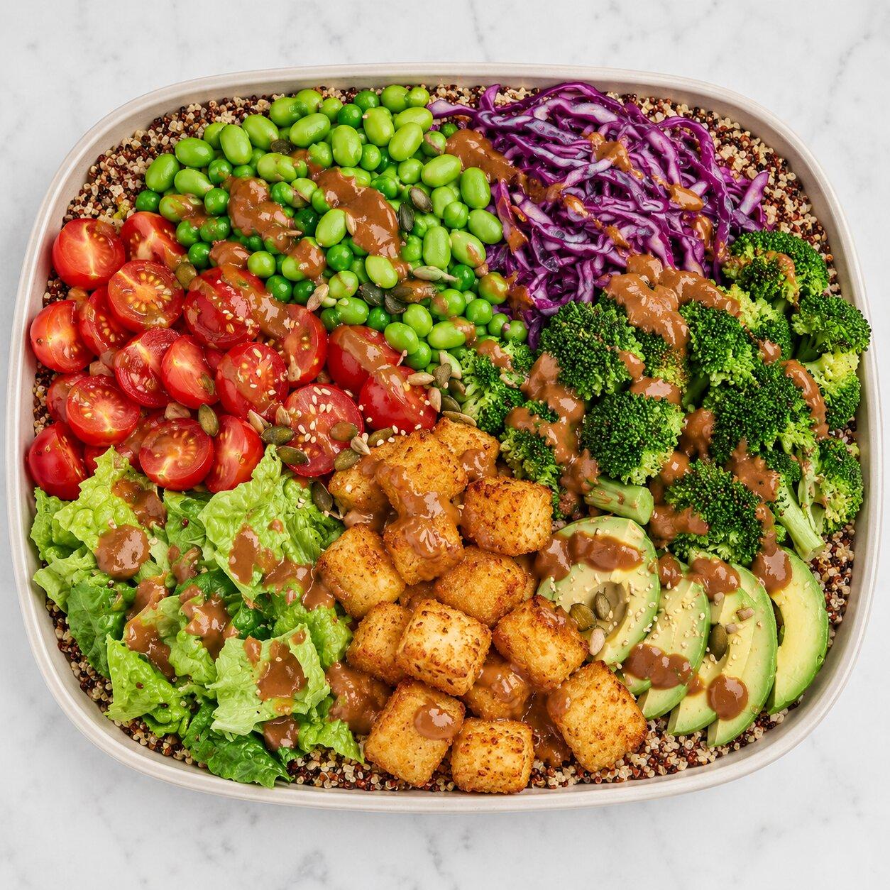 Teriyaki Tofu Crunch Platter (6)