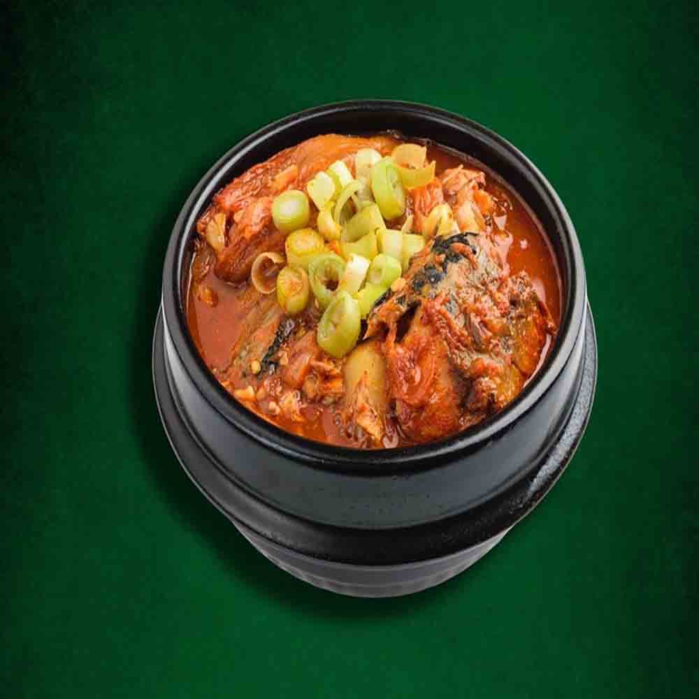 Braised Saba Fish In A Kimchi Tofu Soup