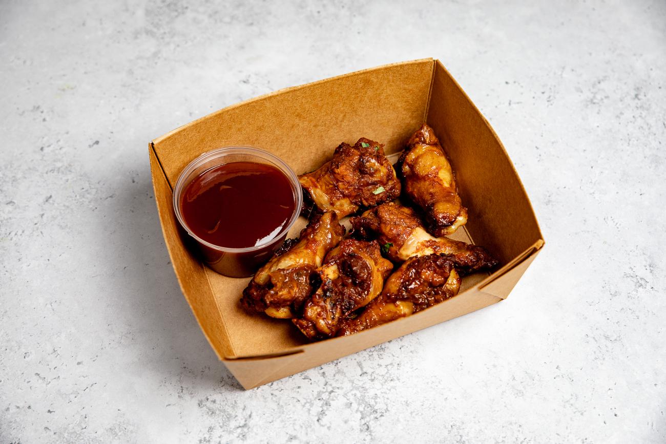 Chicken wings in BBQ sauce