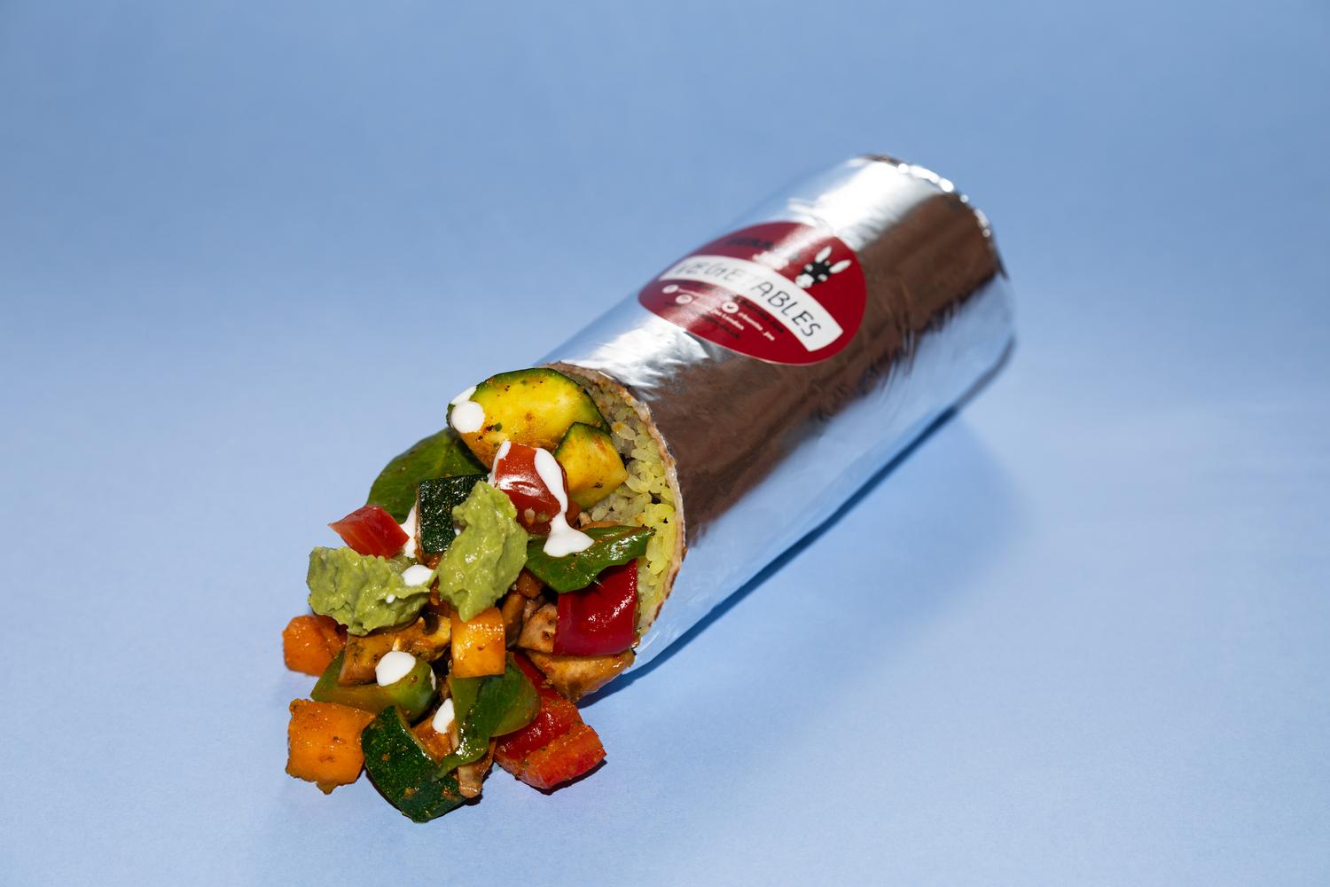 Roasted Vegetable burrito bundles