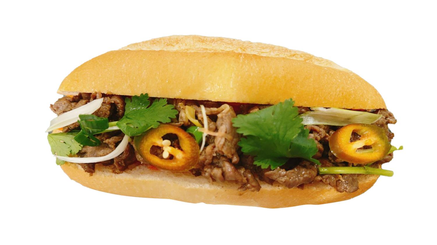 Vietnamese Baguette Lemongrass Beef