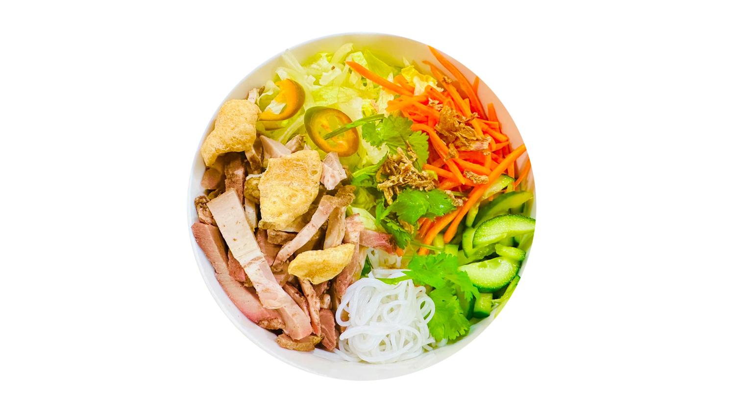 Noodle Salad Roast Pork and Crackling