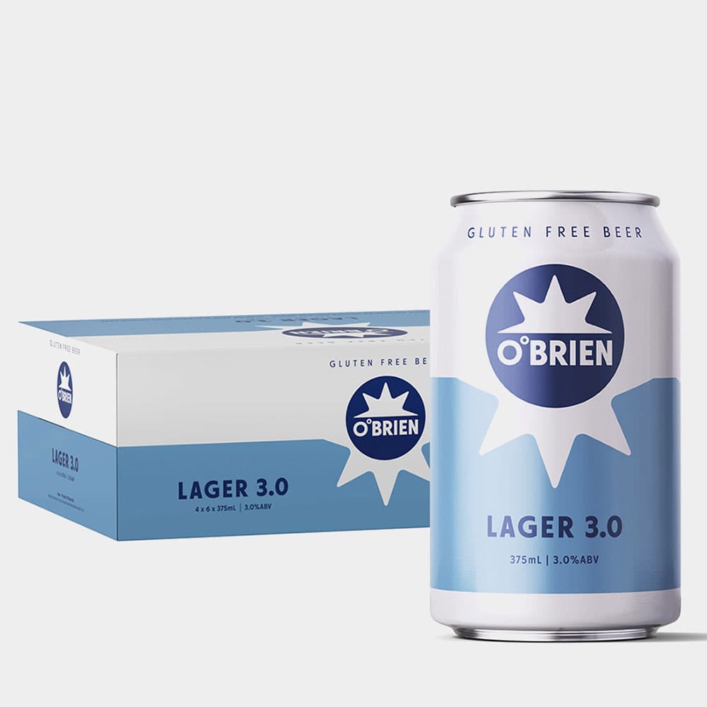 O'Brien Lager 3.0 - 24 x 375ml Cans