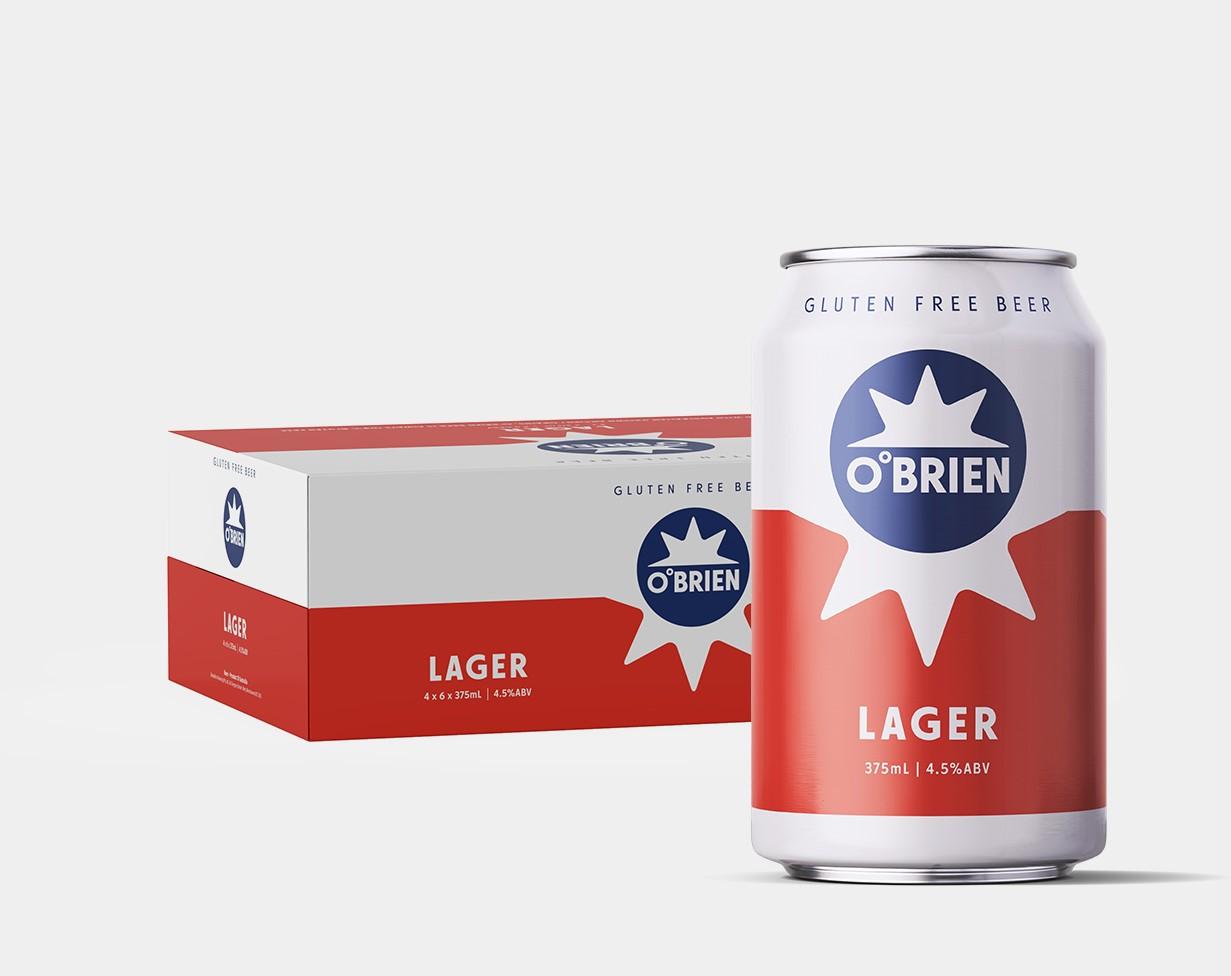 O'Brien Premium Lager - 24 x 375ml Cans