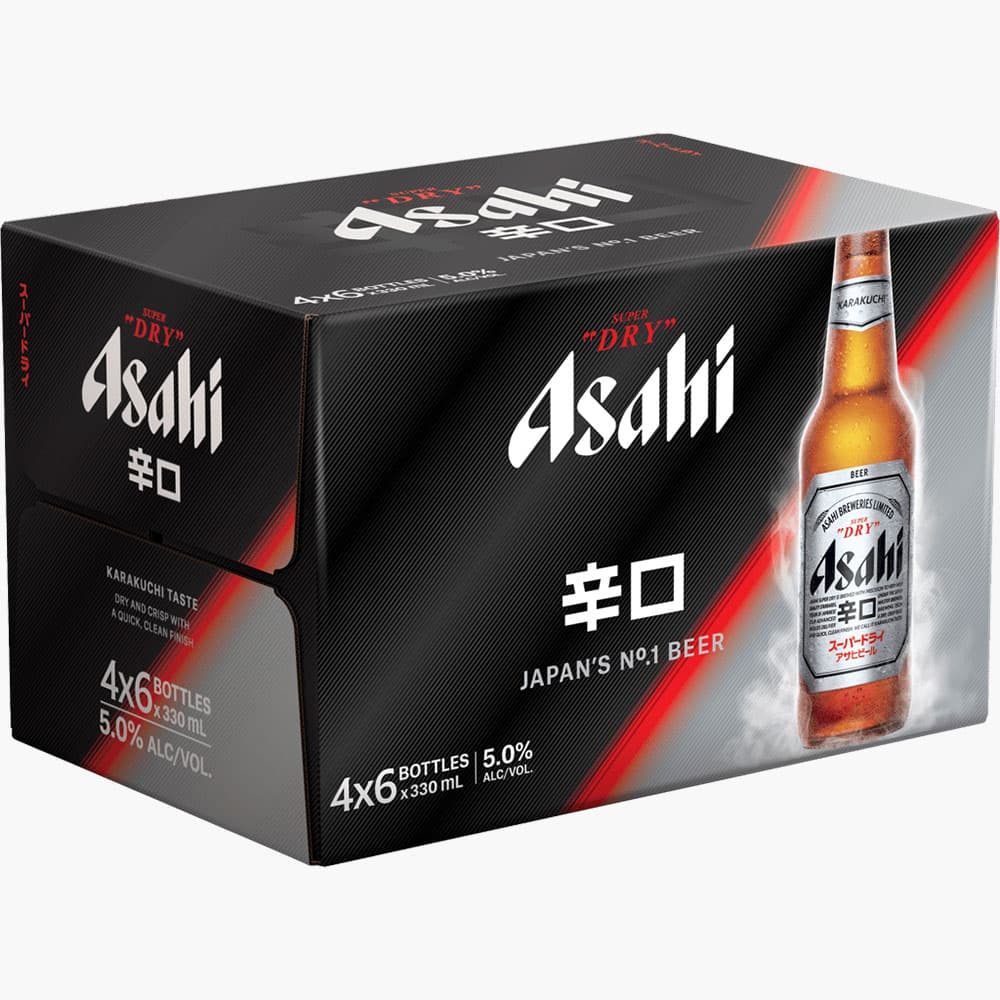 Asahi Super Dry - 24 x 330ml Bottles