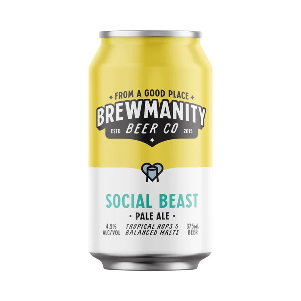 Brewmanity Social Beast Pale Ale - 24 x 375ml Cans