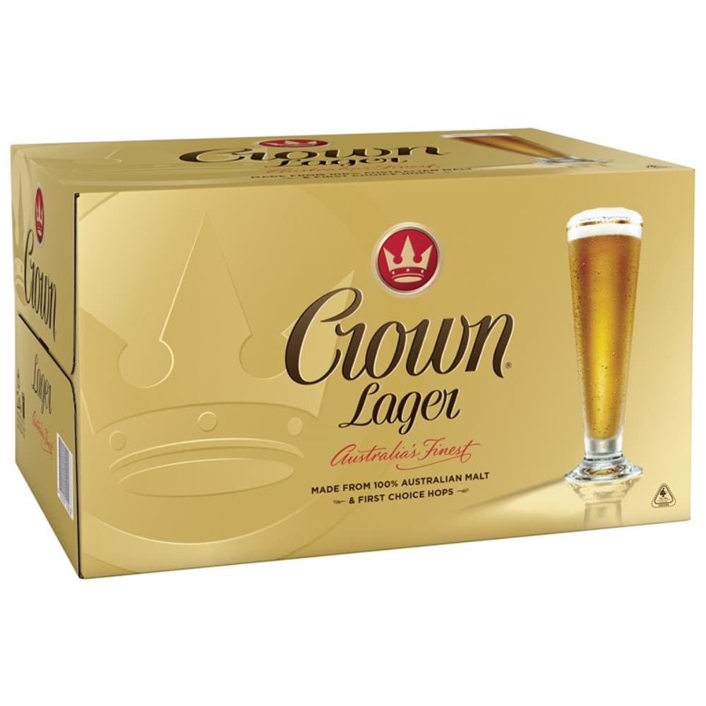 Crown Lager - 24 x 375ml Bottles
