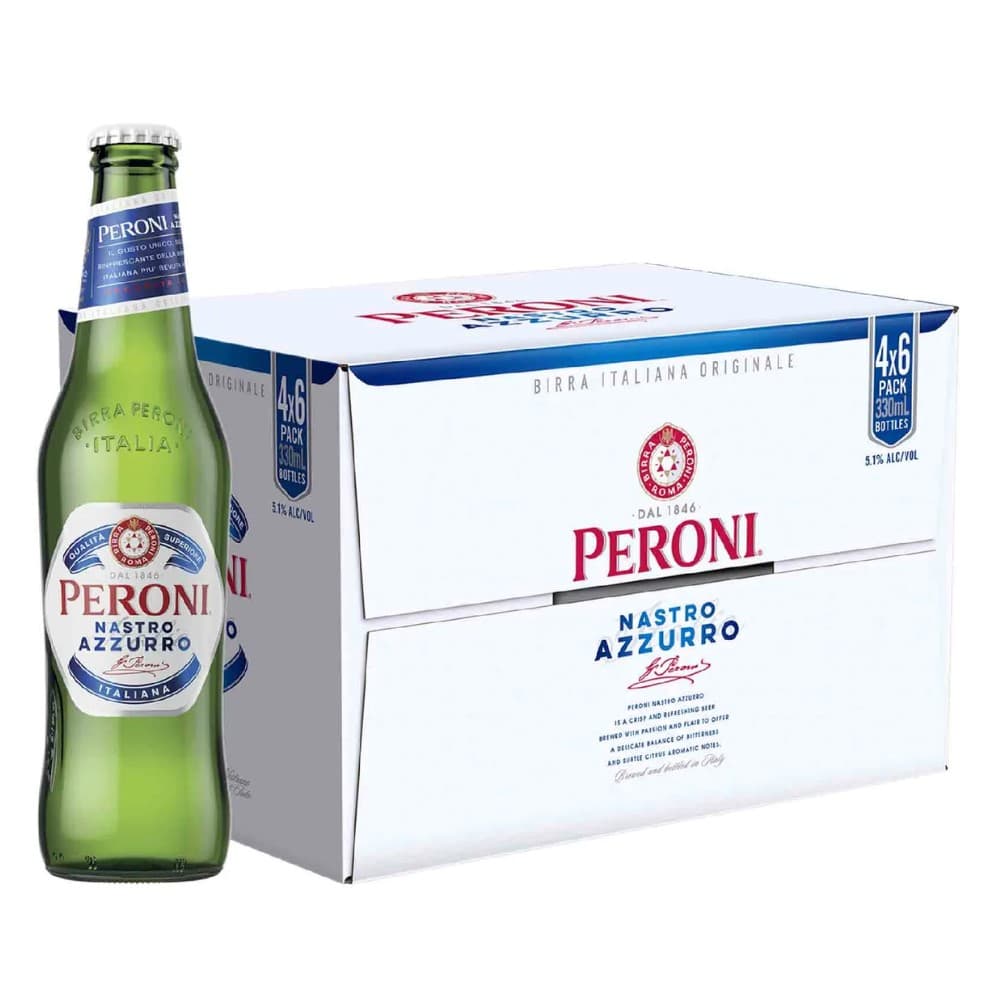 Peroni Beer - 24 x 330ml Bottles
