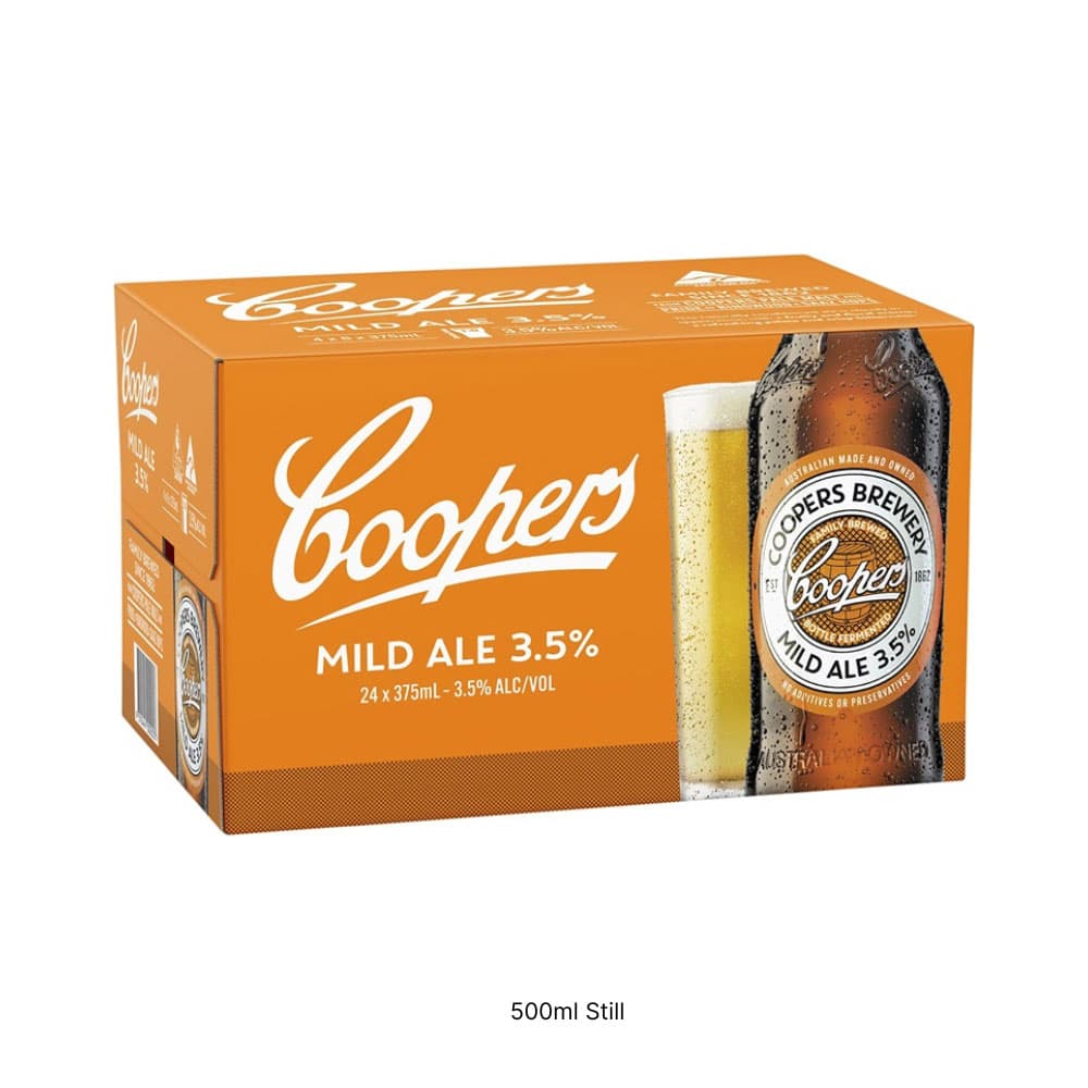 Coopers Mild Ale 3.5% - 24 x 375ml Bottles