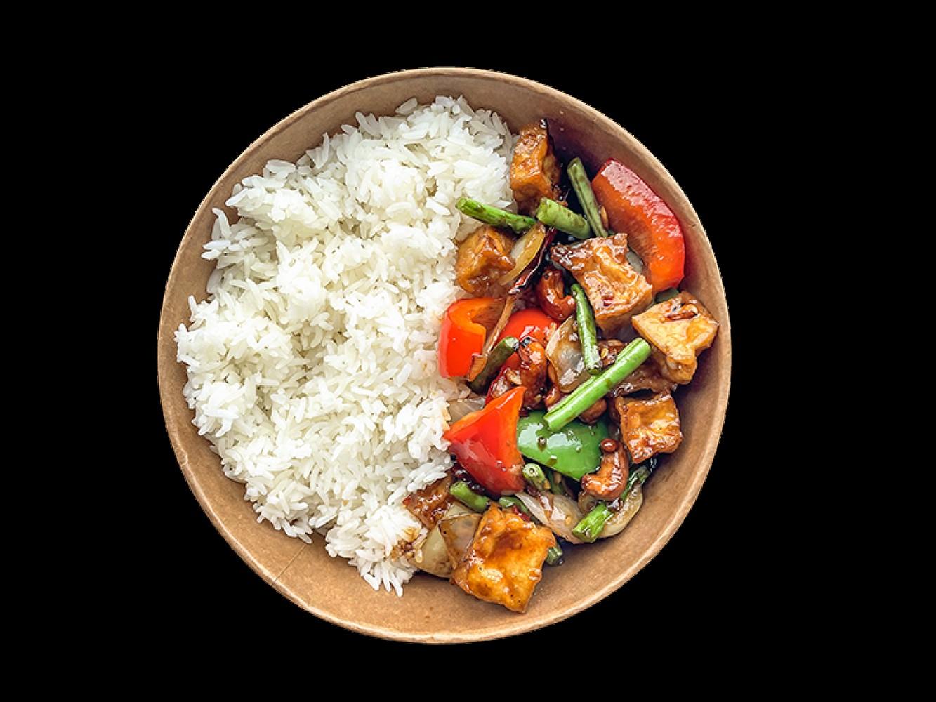 Vegan Pad Prik Haeng with Tofu