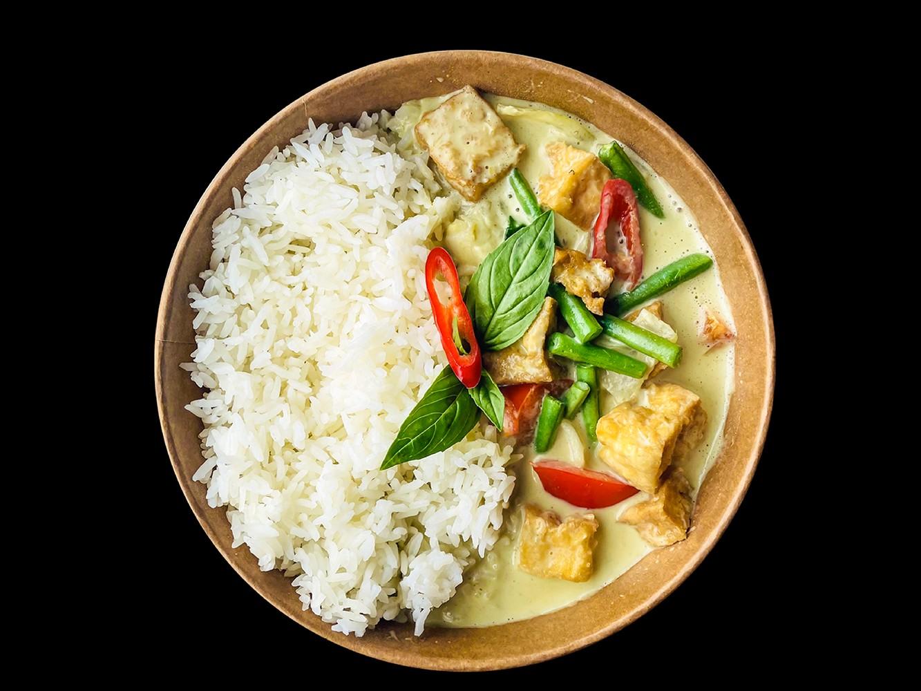 Vegan Green Curry with Tofu