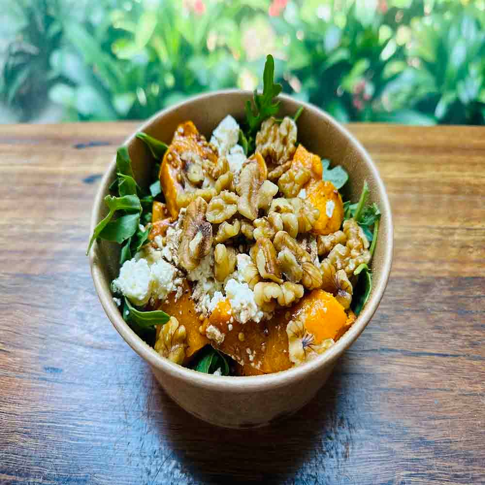 Individual Pumpkin Walnut Salad Bowls