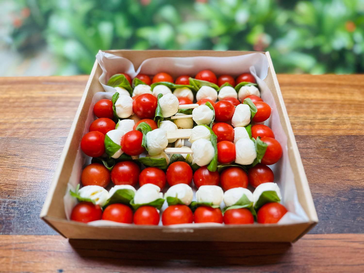 Bocconcini, Cherry Tomato & Basil Pesto Skewer