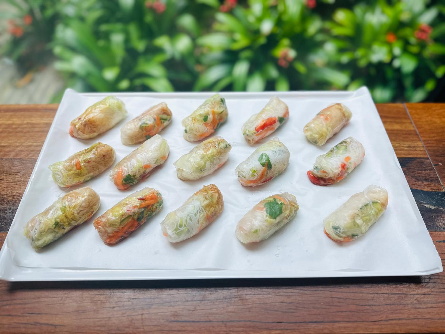 Vegetable Rice Paper Rolls