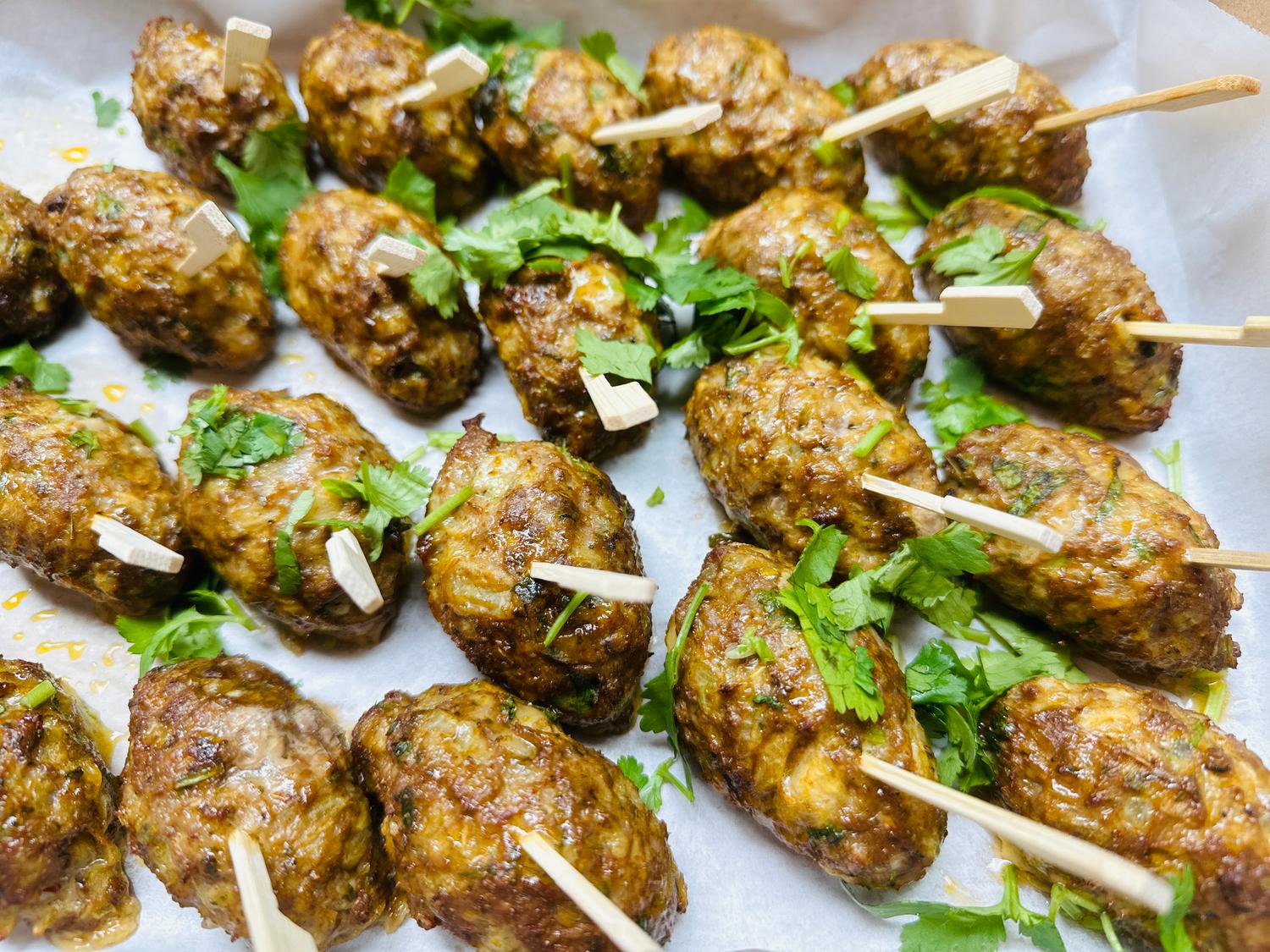 Moroccan Spiced Lamb Kofta Skewers