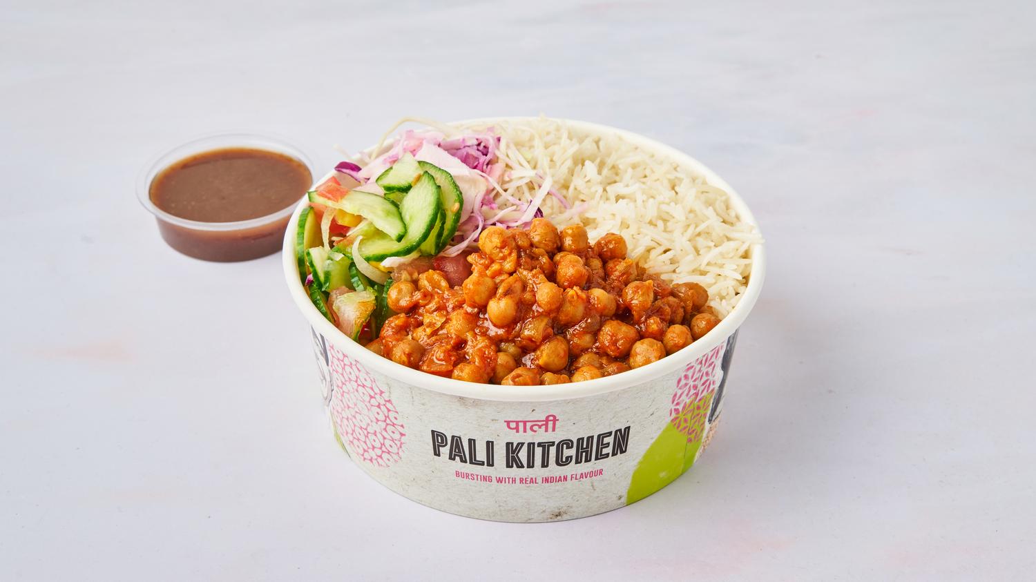 Chana Masala Rice Bowl