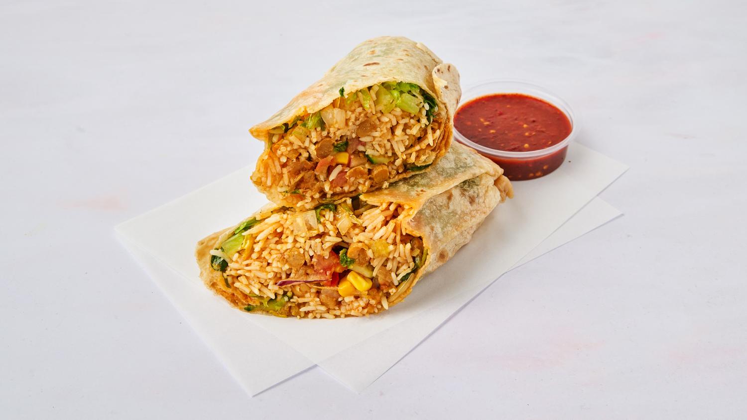 Chana Masala Kati Roll