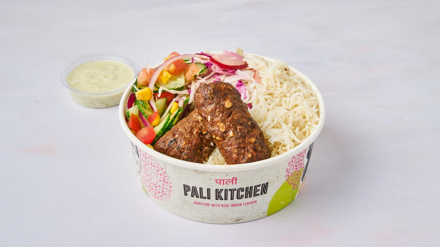 Lamb Sheekh Kebab Rice Bowl
