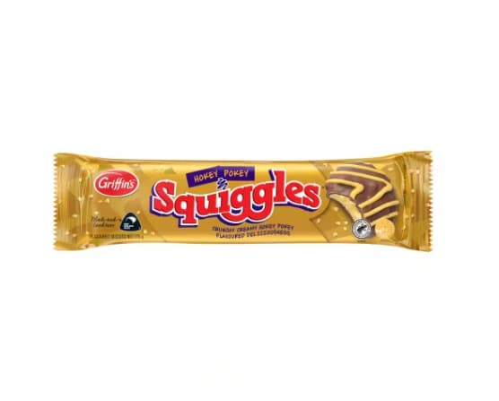 Griffins Squiggles Choc Biscuits Hokey Pokey 100g