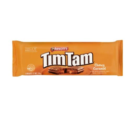 Arnotts Tim Tam Choc Biscuits Chewy Caramel 100g