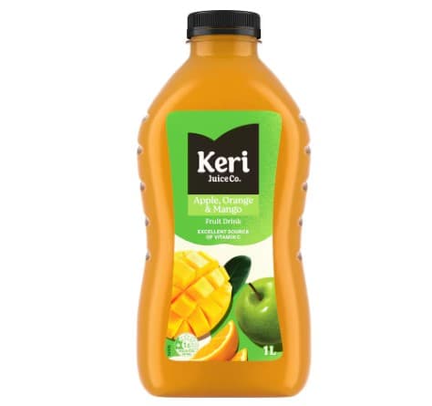 Keri Fruit Drink Apple Orange & Mango 1L
