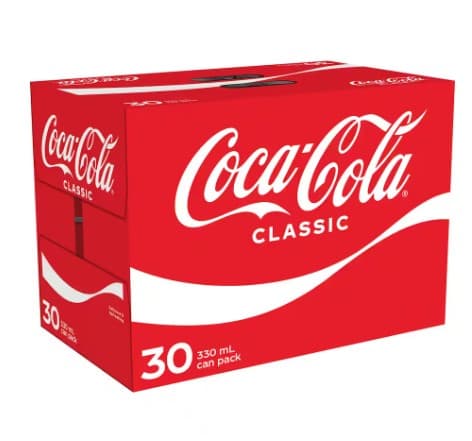 Coca Cola Coke Soft Drink 330ml, 30 Pack