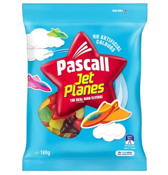 Pascall Lollies Jet Planes 180g