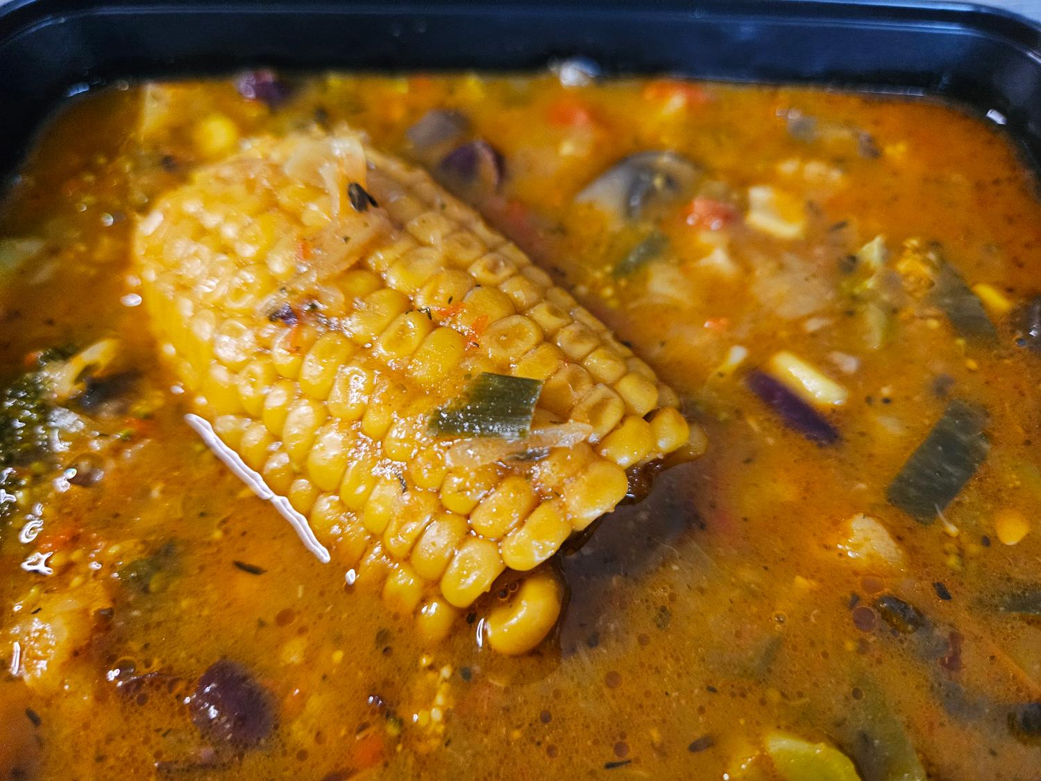 Vegetables soup with potato - vegetarian	