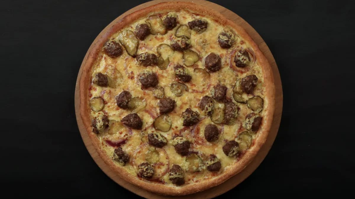 Veggie Burger Pizza