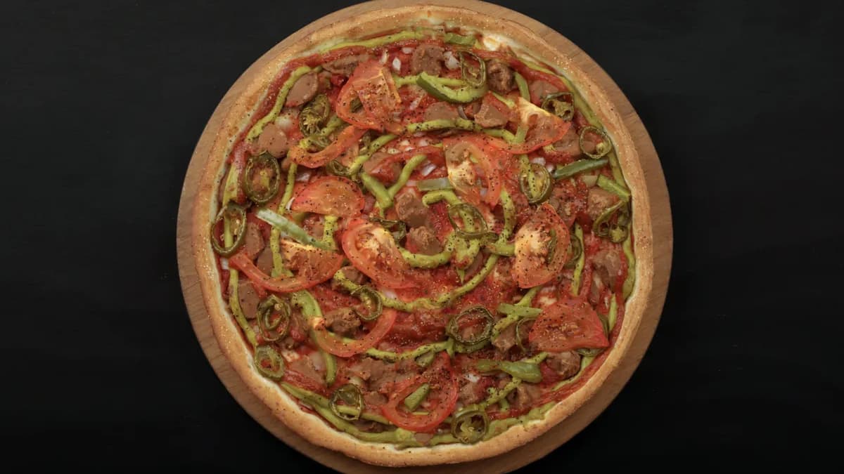 Veggie Sinister Pizza