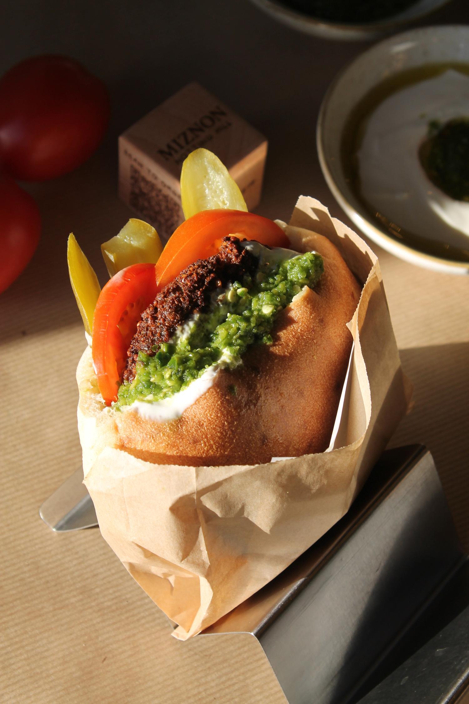 IN-A-PITA: Falafel Burger