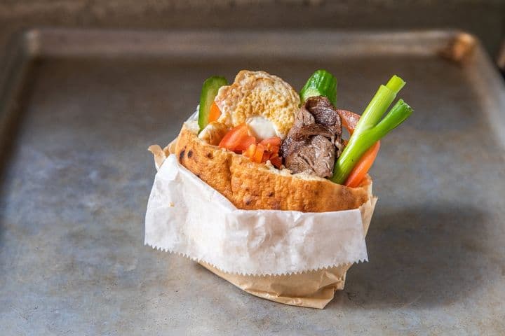 IN-A-PITA: Steak & Egg