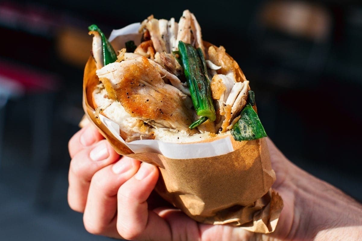 IN-A-PITA: Rotisserie Broken Chicken