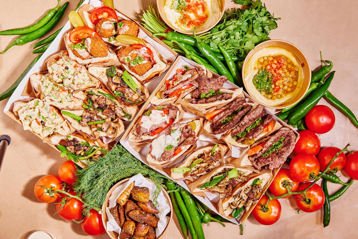 Mixed Pita Platter (Half Platter)