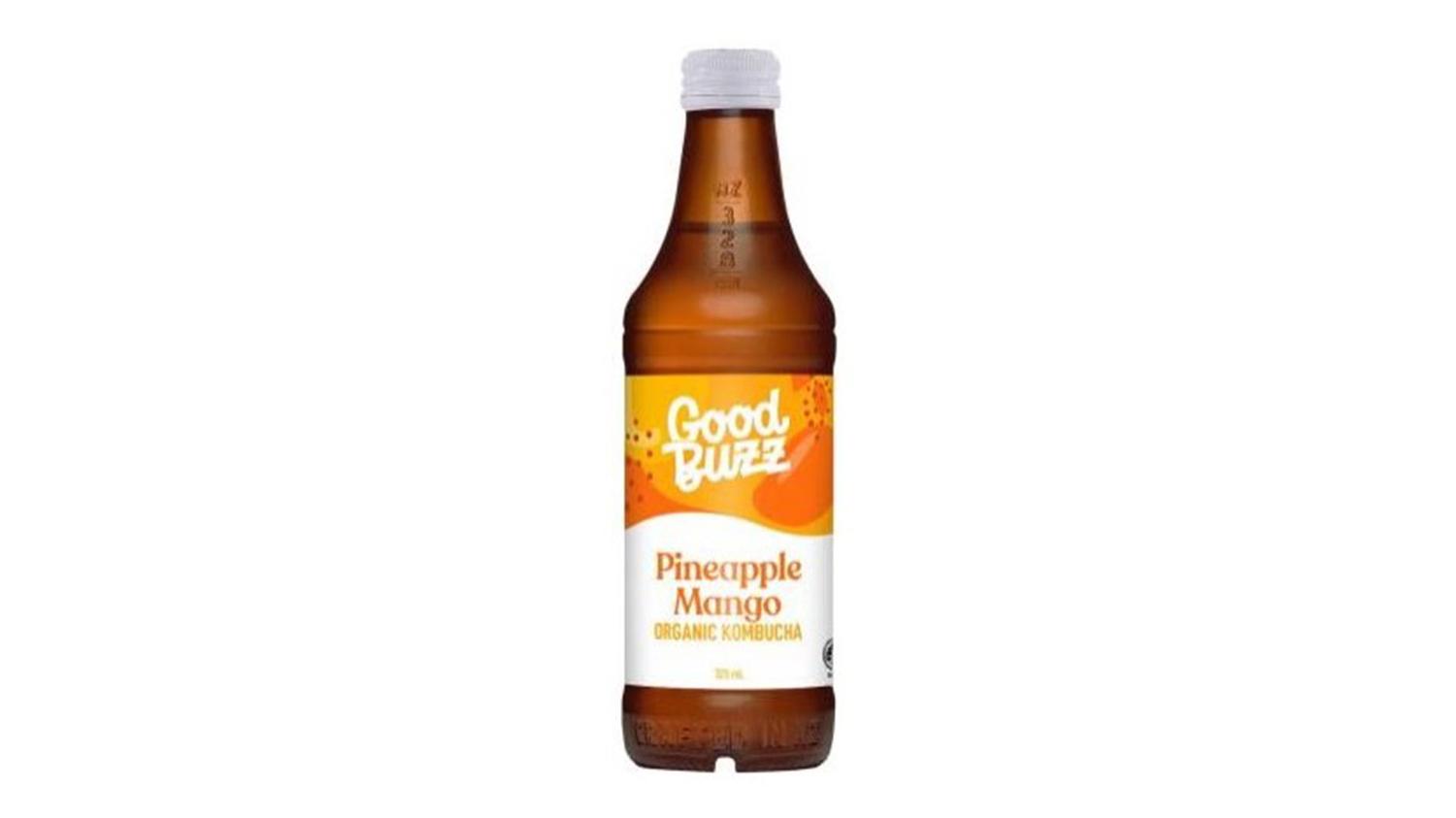 Good Buzz Kombucha Pineapple Mango