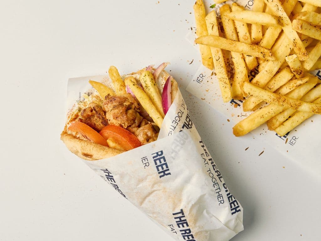 Souvlaki Wrap with Chips