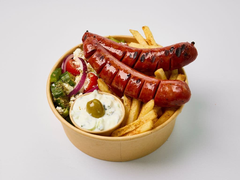 Loukaniko Souvlaki Chip Bowl