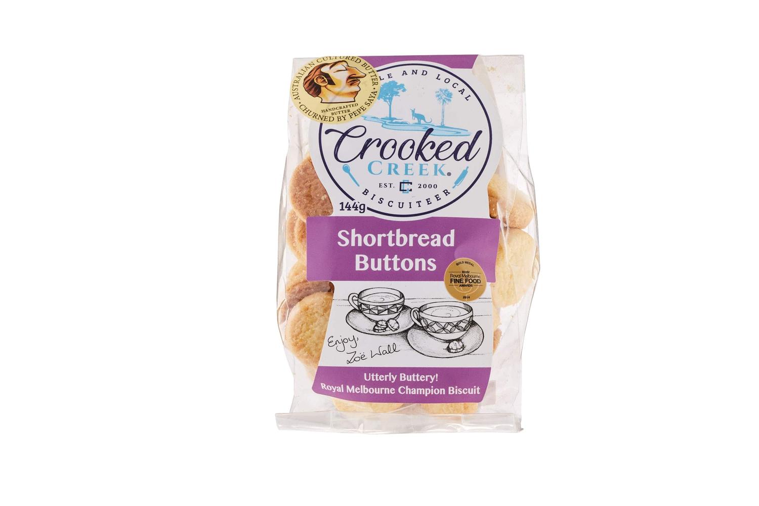 Crooked Creek, Shortbread Buttons, 144g