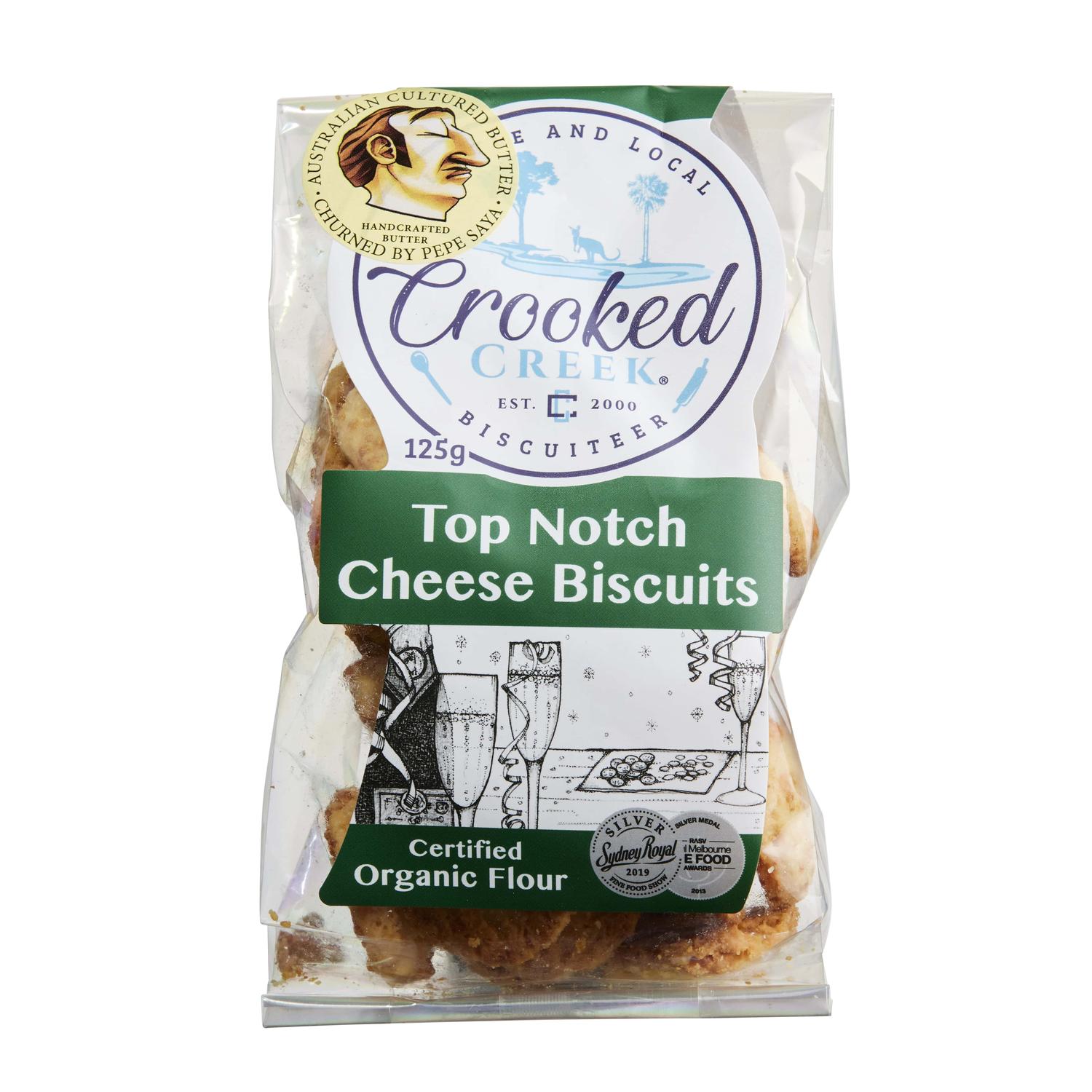 Crooked Creek, Spiced Up Cheese Biscuits, 125g