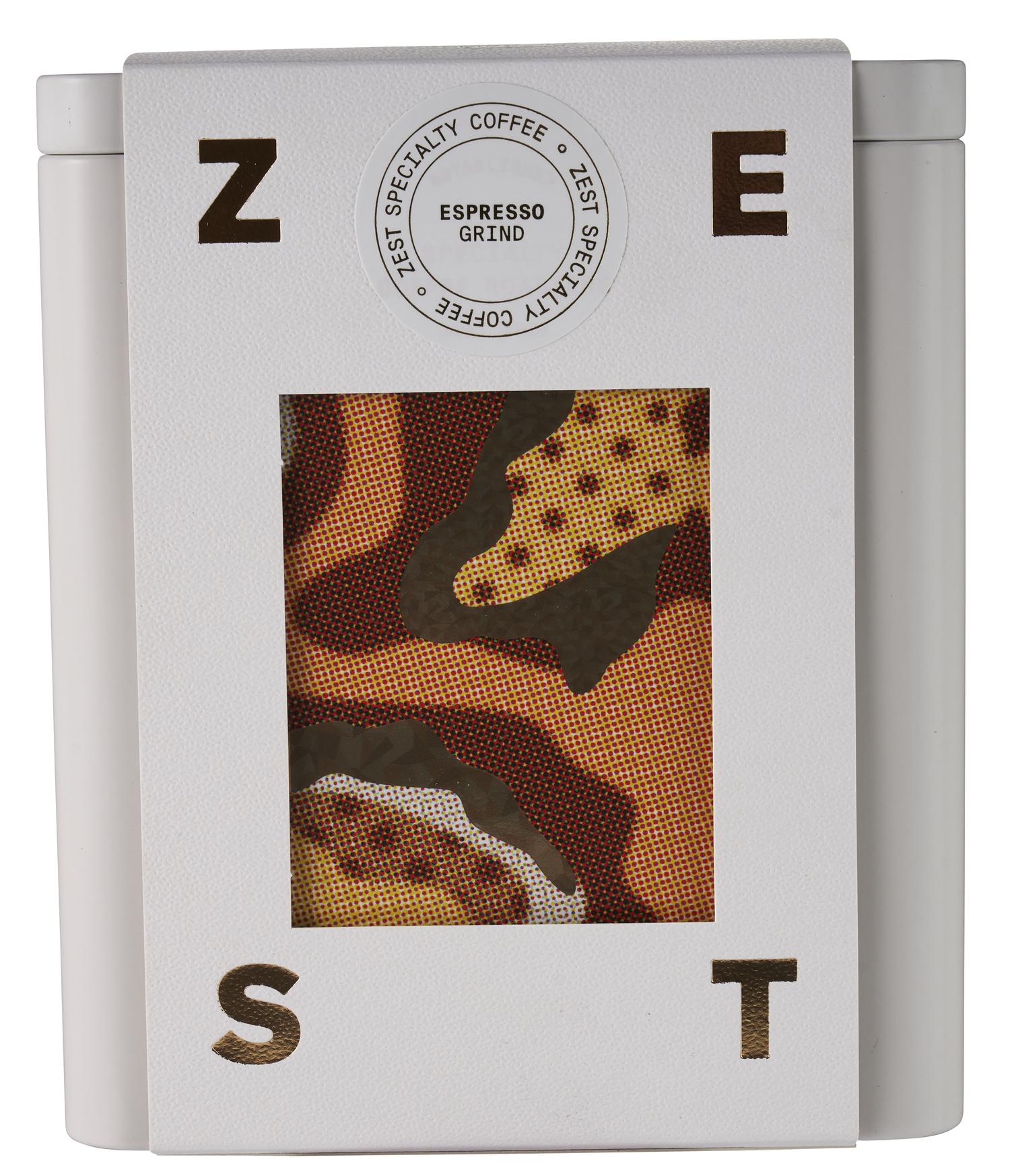 Zest Coffee, Corcavado Retail Tin + Coffee, 250g