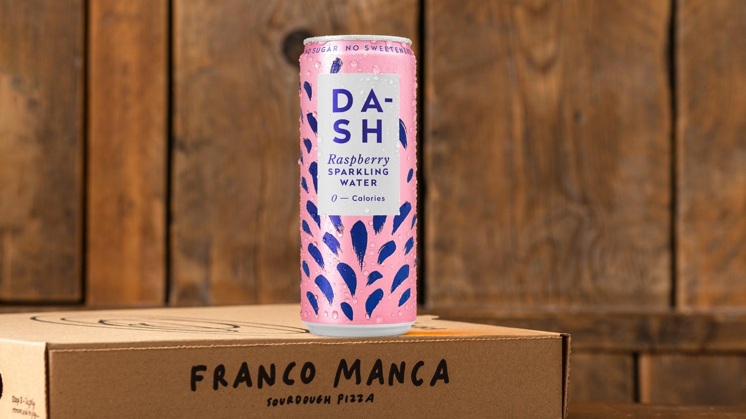 Dash Raspberry Sparkling Water 330ml Can
