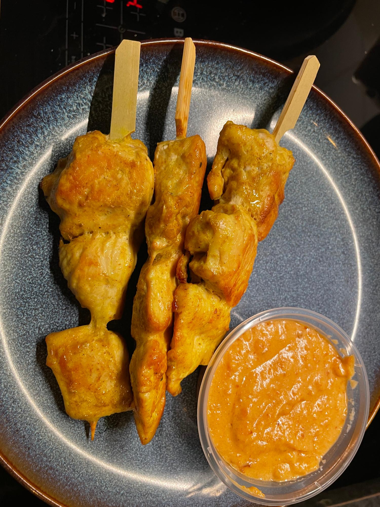 Chicken sate - 3 pieces 