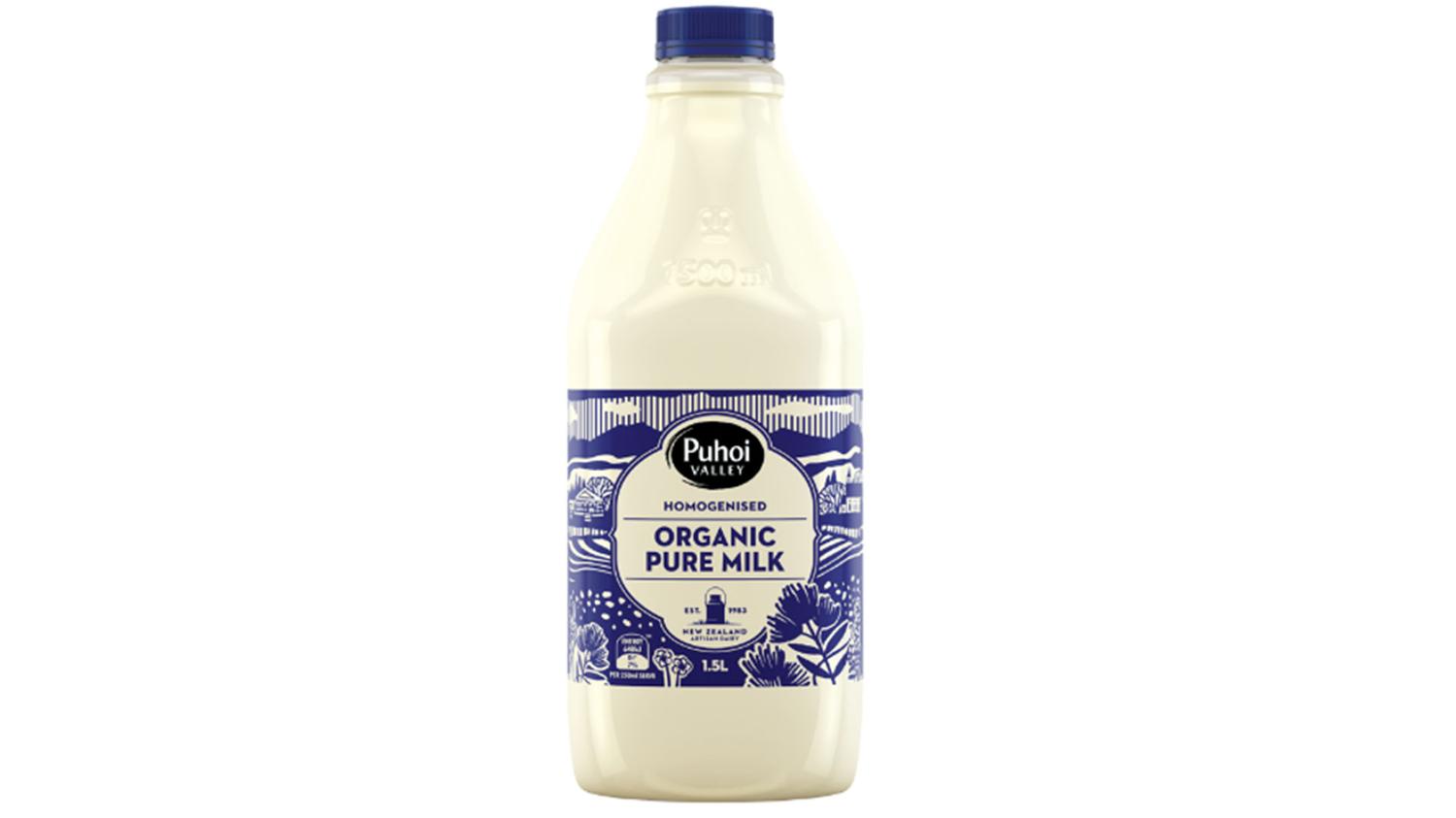 Puhoi Valley Organic Homogenized Milk 1.5L