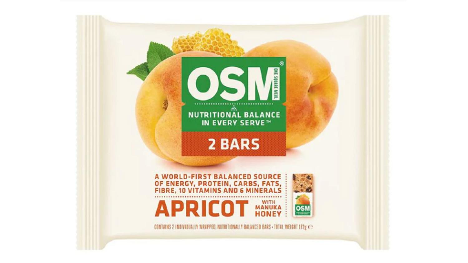 OSM Apricot Bar Twin Pack 172g
