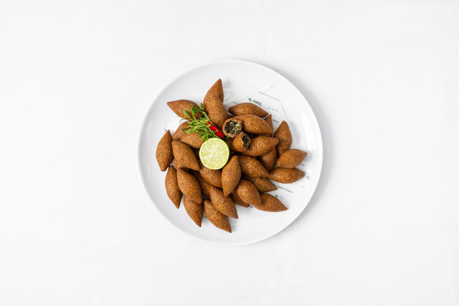 Fried Vegetarian Kibbeh Platter (Large)